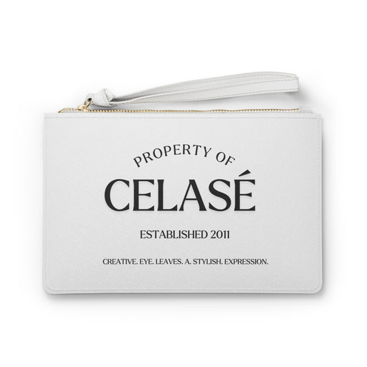 Lettering Clutch Bag