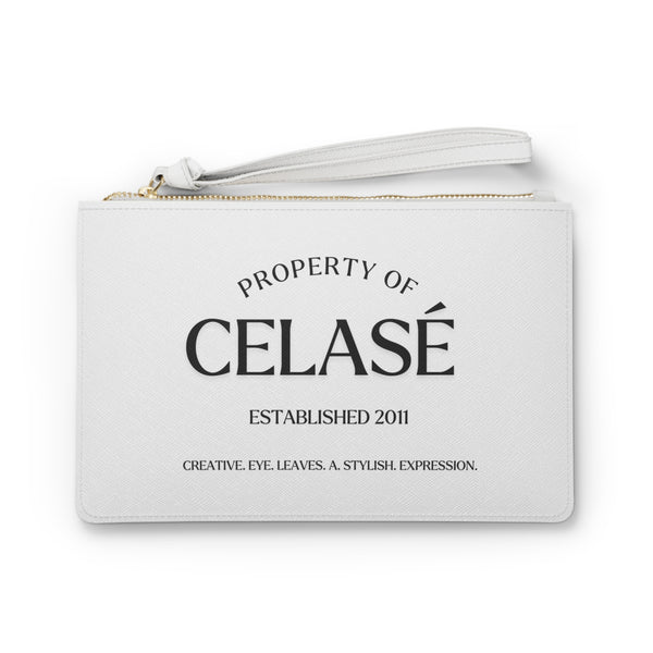 Logo Lettering Clutch Bag